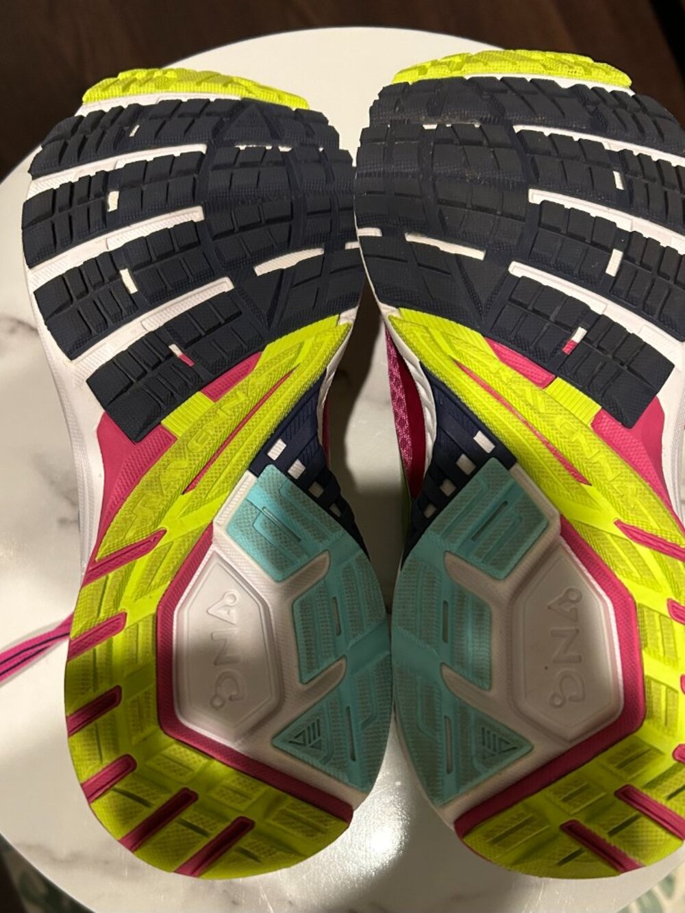 Brooks Ravenna 8 Running Shoes Women's Pink Teal Athletic Cushioned Sneakers 7.5 - Picture 9 of 10